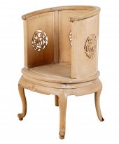 CHINESE-STYLE CARVED BLEACHED