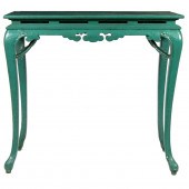 CHINESE STYLE GREEN LACQUERED