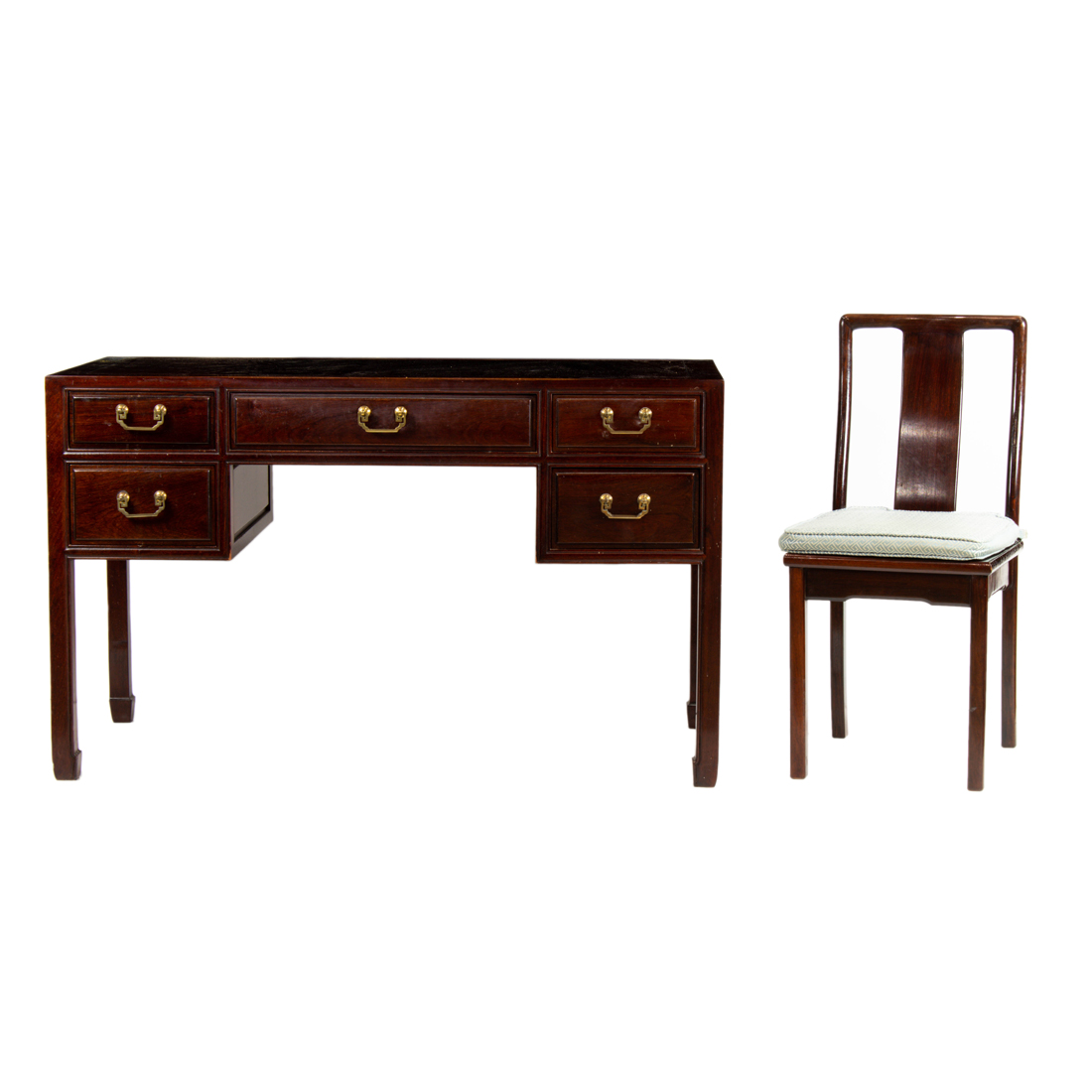 CHINESE STYLE HARDWOOD DESK AND