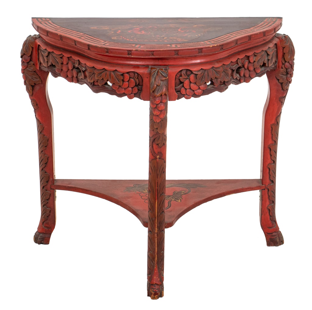 CHINESE STYLE LACQUER SMALL CONSOLE