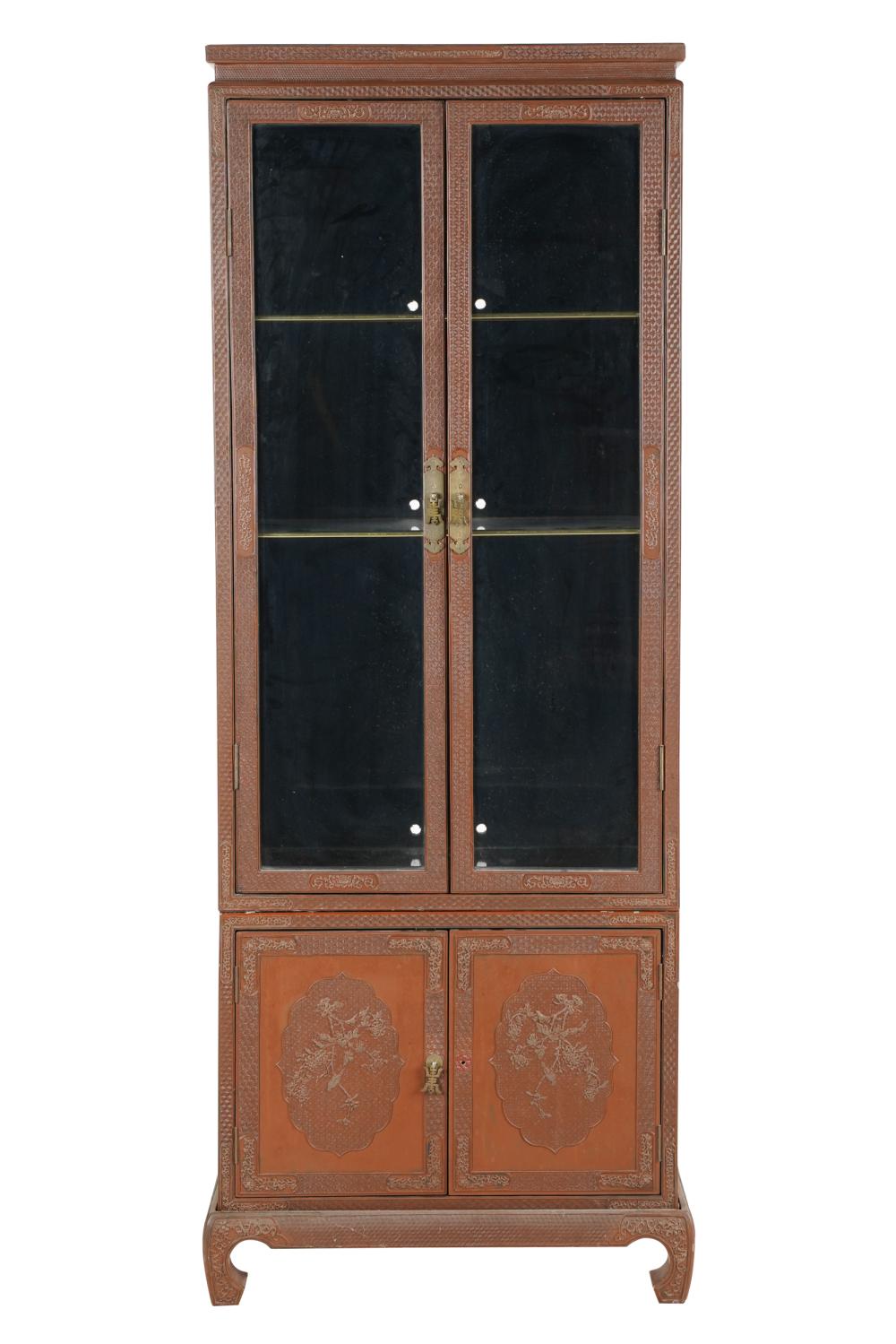 CHINESE STYLE LACQUERED DISPLAY