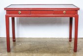CHINESE STYLE RED LAQUERED CON