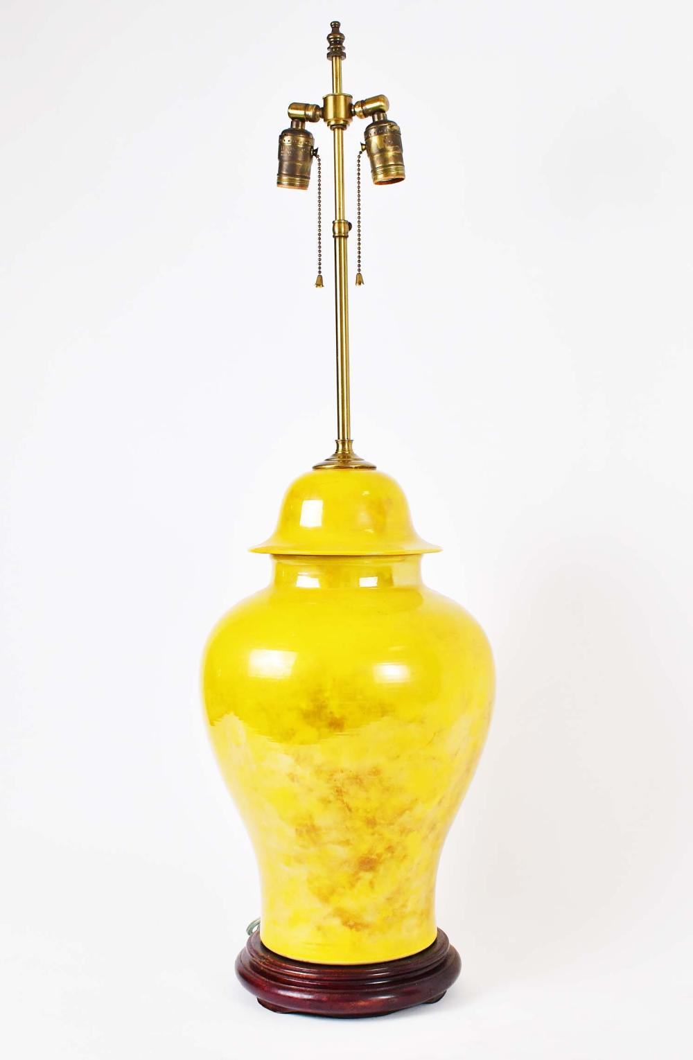 CHINESE STYLE YELLOW GLAZED