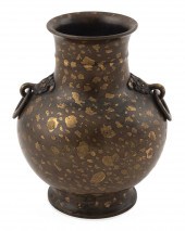 CHINESE SUNSPOT BRONZE BALUSTE