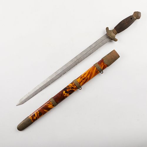 CHINESE SWORD W/ WOODEN