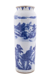 CHINESE TALL BLUE AND WHITE CA