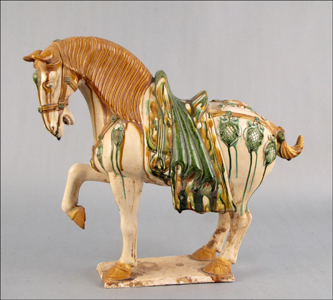 CHINESE TANG STYLE GLAZED CERAMIC