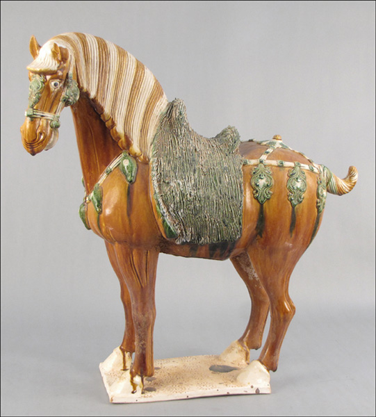 CHINESE TANG STYLE GLAZED CERAMIC