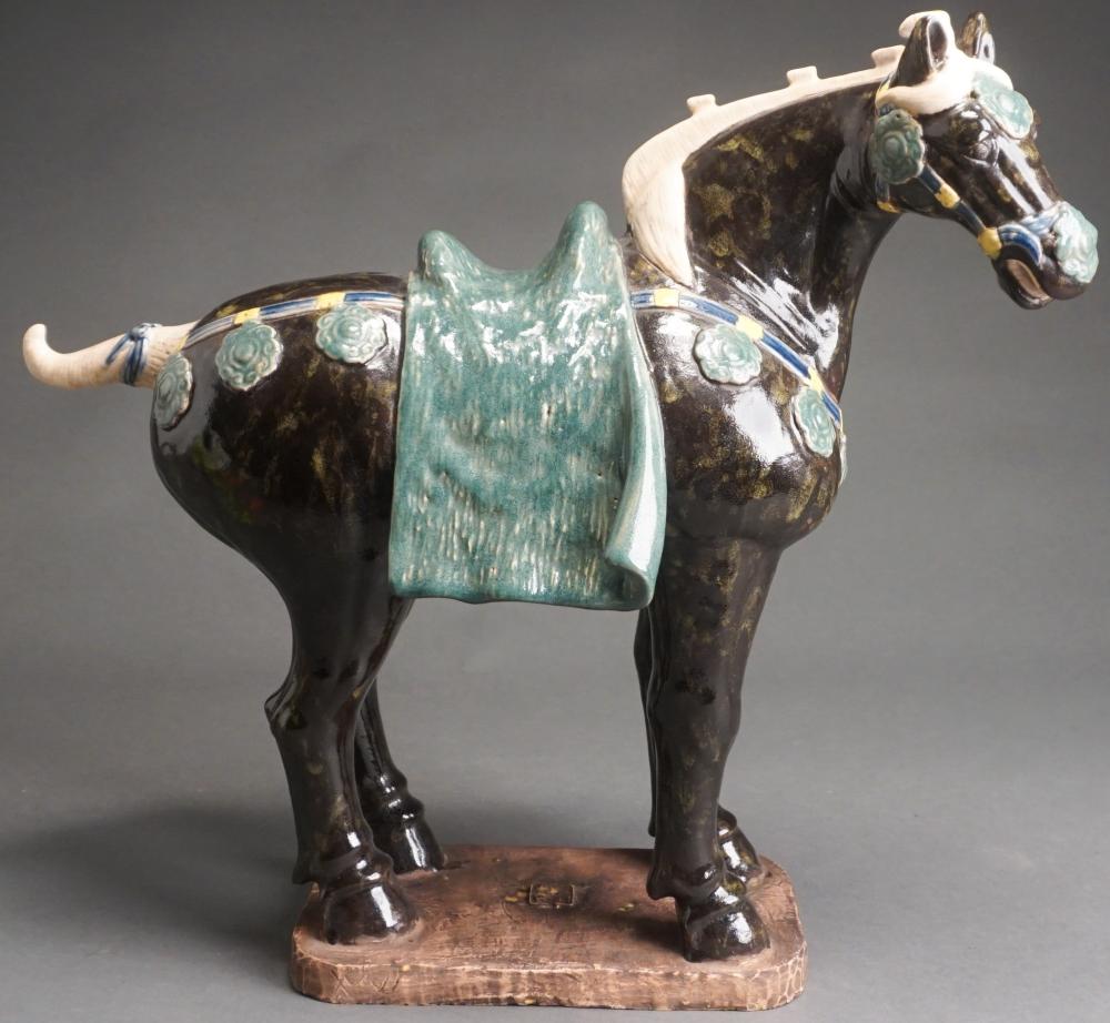 CHINESE T'ANG STYLE GLAZED