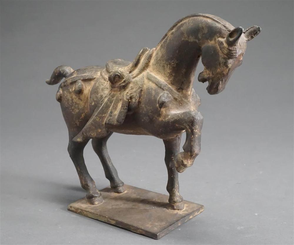 CHINESE T'ANG STYLE IRON HORSE,