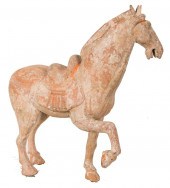 CHINESE TANG STYLE POTTERY HOR