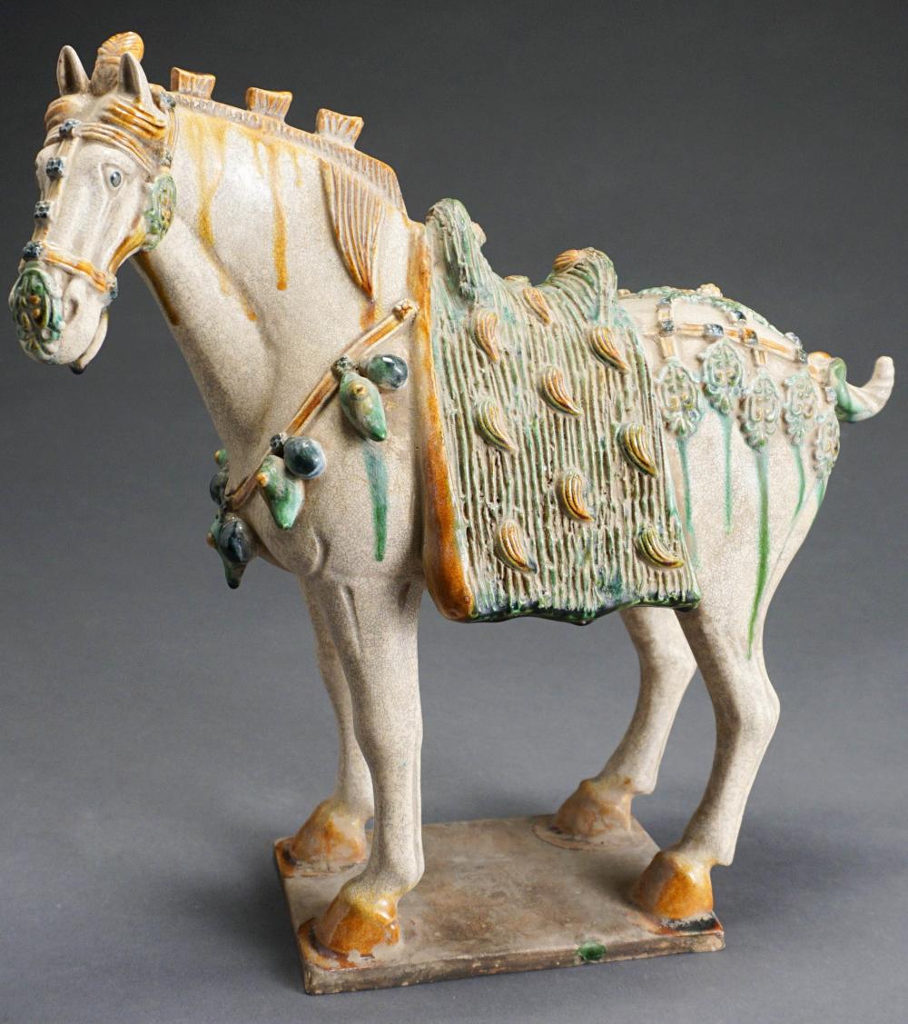 CHINESE T'ANG STYLE SANCAI GLAZED