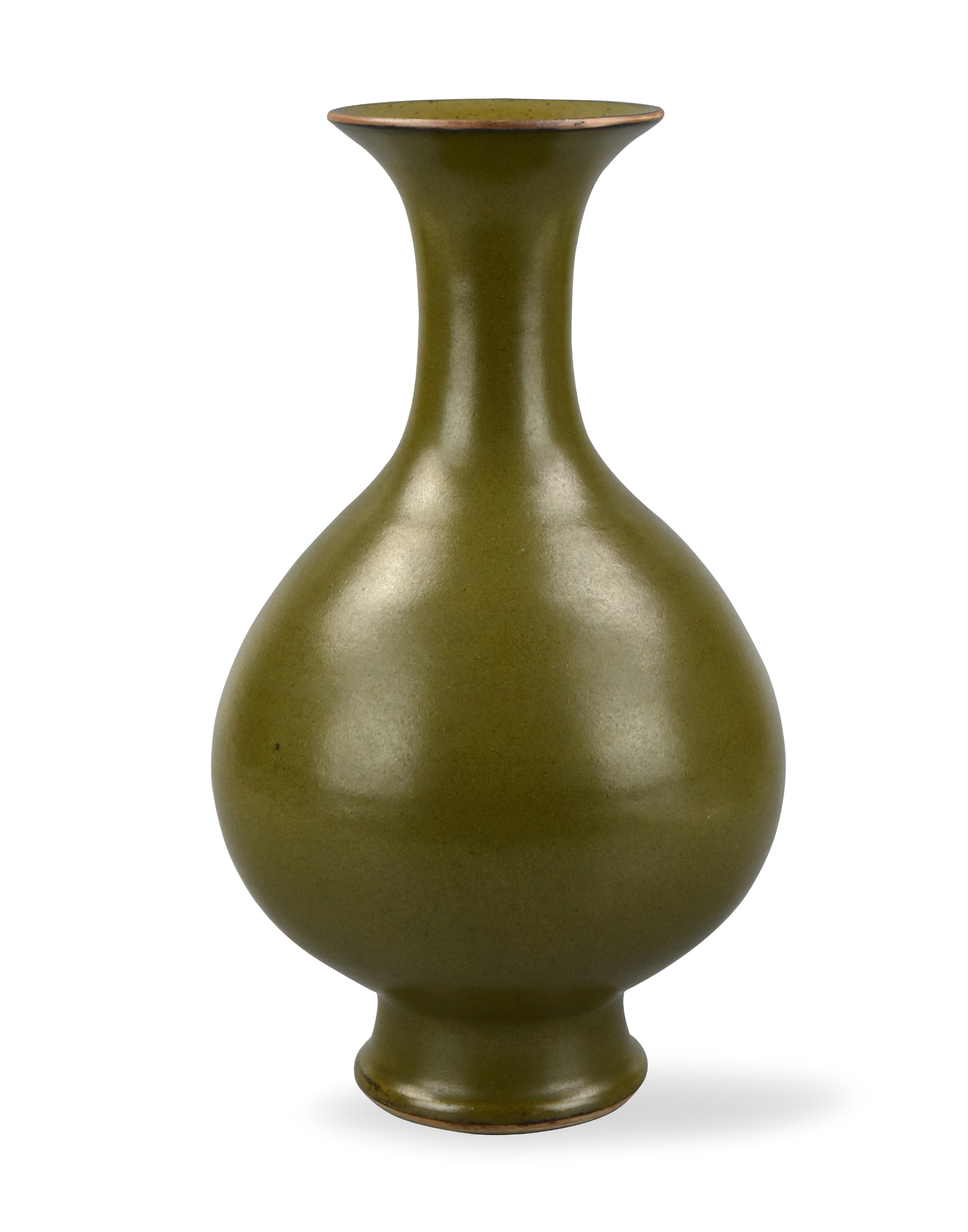 CHINESE TEADUST GLAZED VASE, 19TH