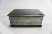 CHINESE TEAK MOUNTED INKSTONE