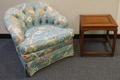 CHINESE TEAK SIDE TABLE (H: 21