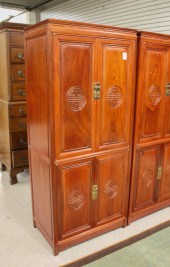 CHINESE TEAKWOOD MEDIA CABINET
