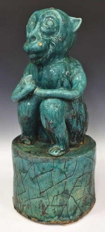 CHINESE TEAL GLAZED CERAMIC