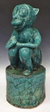 CHINESE TEAL GLAZED CERAMIC SE