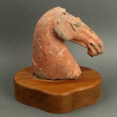 CHINESE TERRACOTTA HORSE HEAD