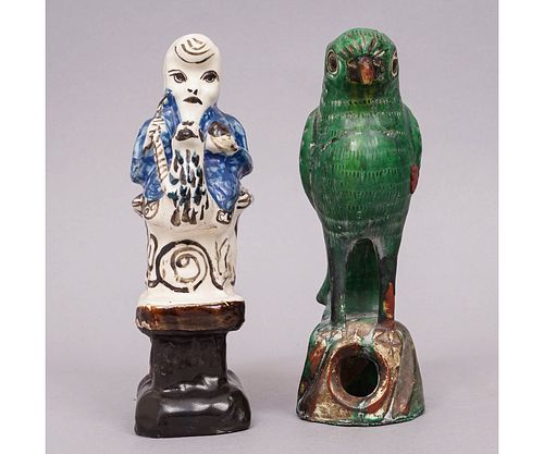 CHINESE TERRACOTTA PARROTChinese