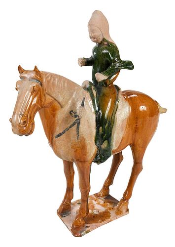 CHINESE TERRACOTTA SANCAI GLAZED