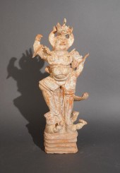 CHINESE TERRACOTTA TEMPLE GUAR
