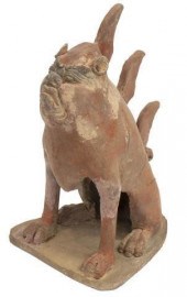 CHINESE TERRACOTTA ZHENMUSHOU