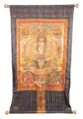 CHINESE-TIBETAN EMBROIDERED SI