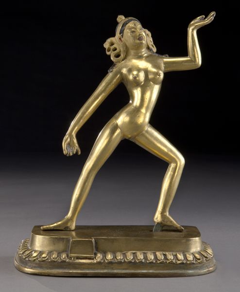 Chinese - Tibetan gilt bronze