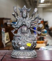 CHINESE TIBETAN STYLE BRONZE T