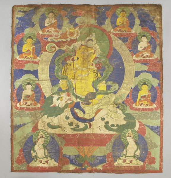 Chinese-Tibetan thangka depicting