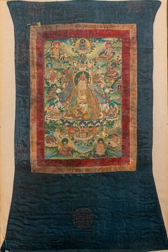 CHINESE TIBETAN THANGKA OF