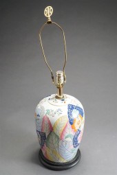 CHINESE 'TOBACCO LEAF' DECORAT