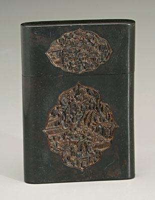 Chinese tortoiseshell card case,