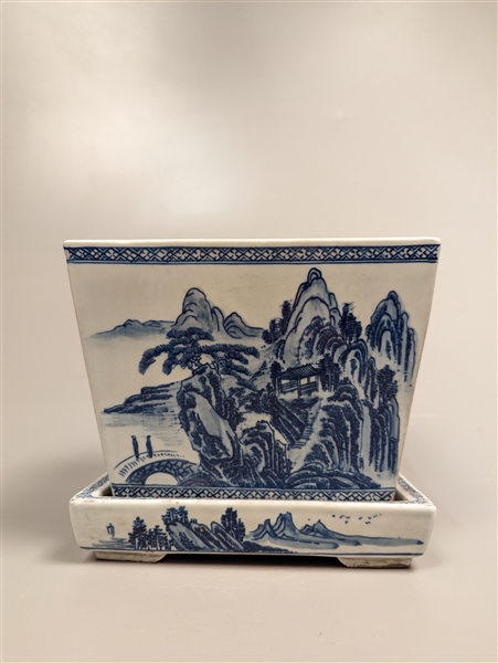 Chinese Transitional-style, blue