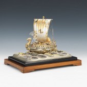 CHINESE TREASURE BARGE SCULPTU
