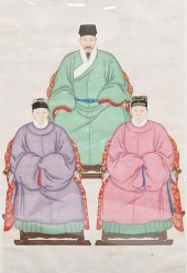 CHINESE TRIPLE ANCESTRAL PORTR