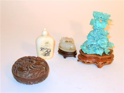 Chinese turquoise covered vase,