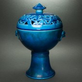 CHINESE TURQUOISE CRACKLE GLAZ