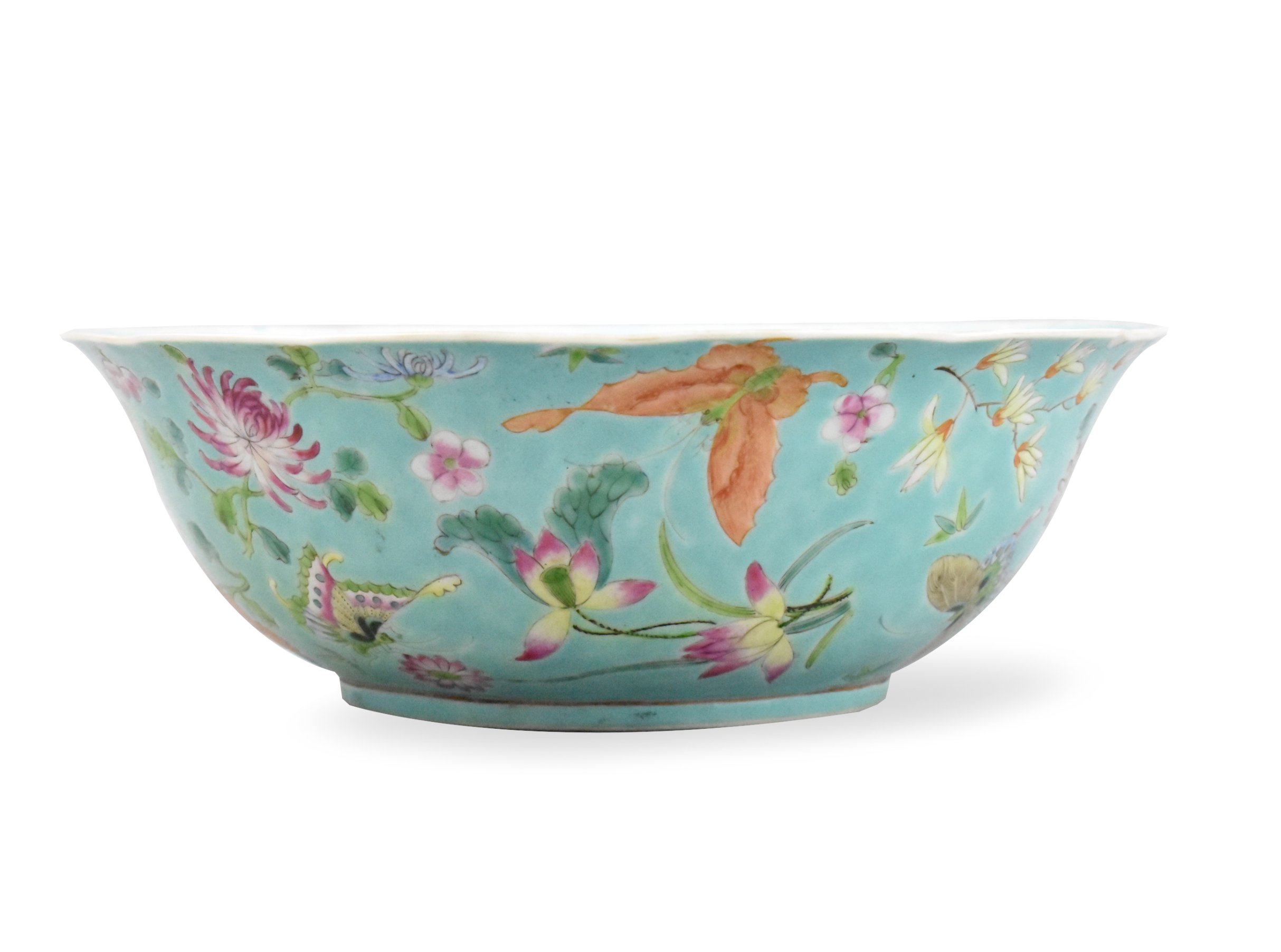 CHINESE TURQUOISE FAMILLE ROSE
