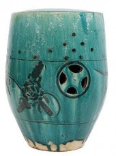 CHINESE TURQUOISE GLAZED CERAM