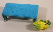 Chinese turquoise glazed porce