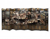 CHINESE TWELVE-PANEL COROMANDE