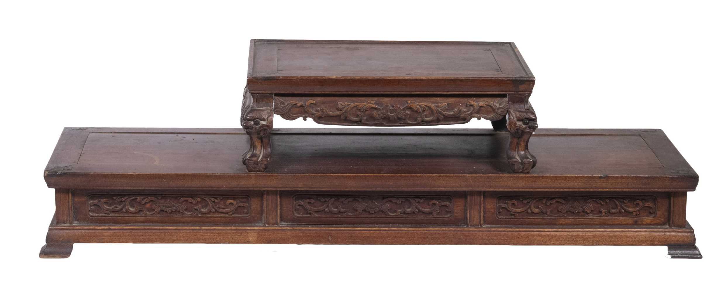 CHINESE TWO-TIER DISPLAY STAND