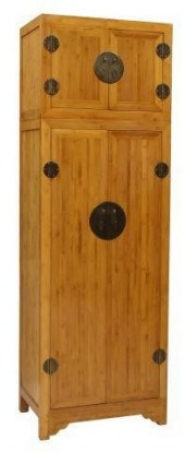 CHINESE TWO-TIER WOOD CABINETC