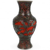 CHINESE TWO TONED LACQUERED AN