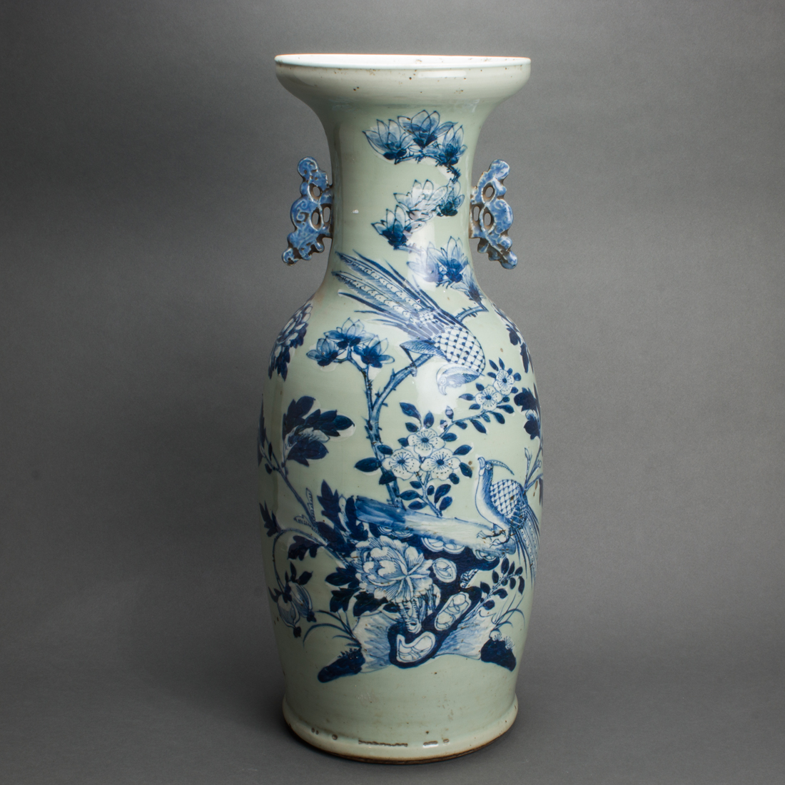 CHINESE UNDERGLAZE BLUE AND CELADON