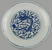 CHINESE UNDERGLAZE BLUE AND WH