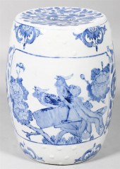 CHINESE UNDERGLAZE BLUE AND WH