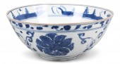 CHINESE UNDERGLAZE BLUE AND WH